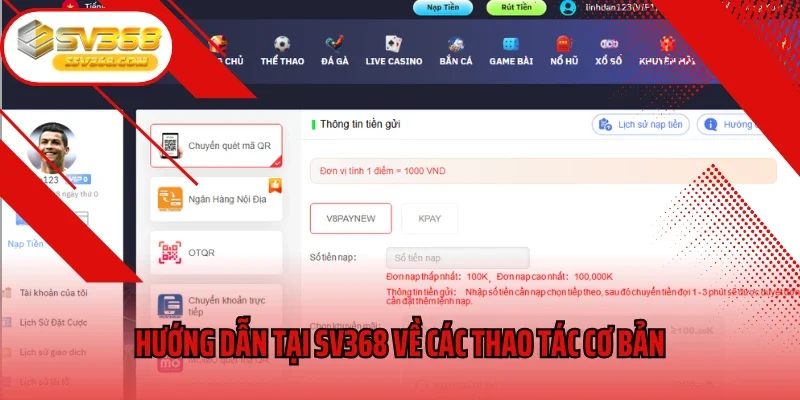 Hướng dẫn tại SV368 về các thao tác cơ bản